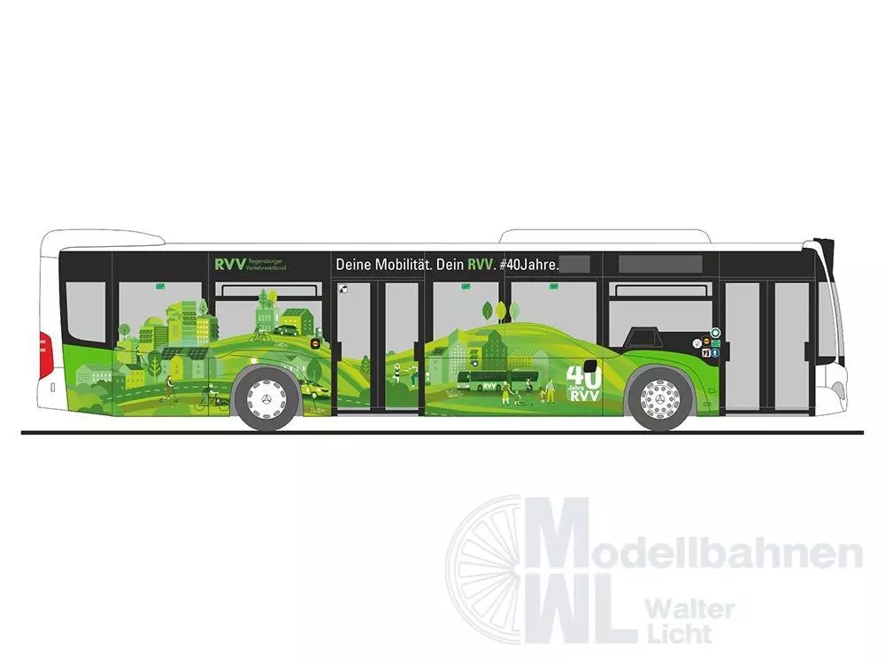 Rietze 73505 - Mercedes-Benz Citaro ´15 40 Jahre Regensburger Verkehrsverbund H0 1:87