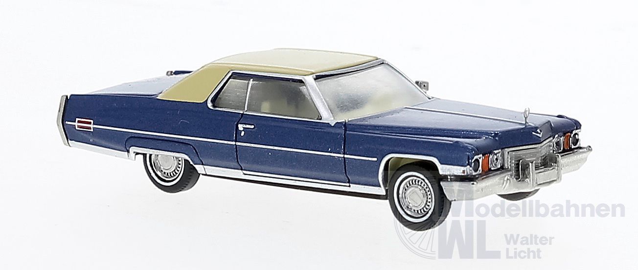 Brekina 18127 - Cadillac Coupé de Ville blau/beige H0 1:87