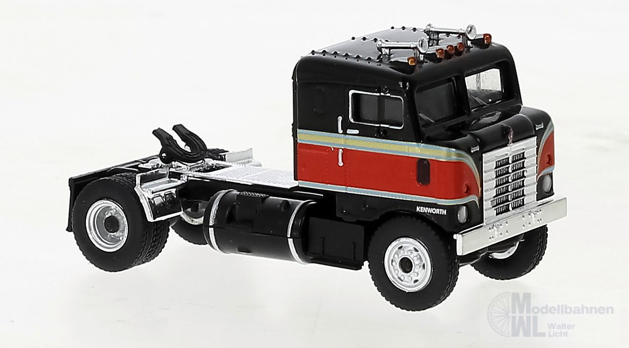 Brekina 85950 - Kenworth Bullnose schwarz/orange H0 1:87