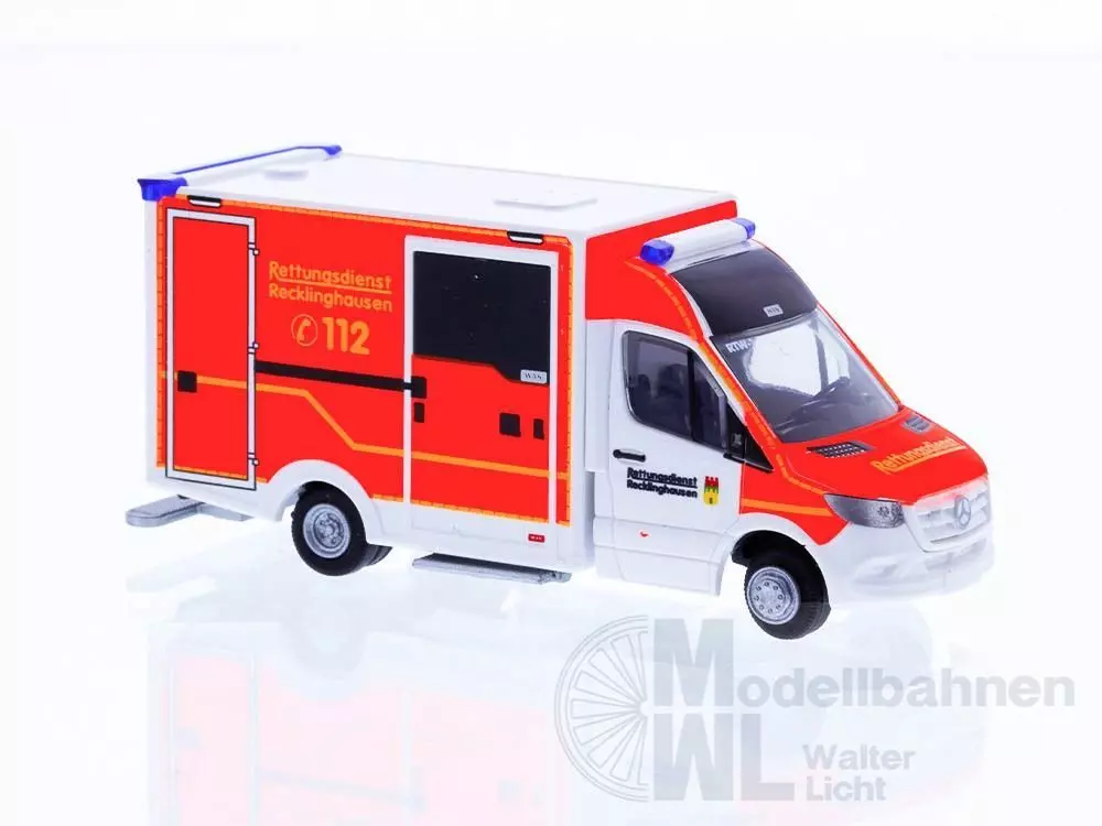 Rietze 76160 - WAS Design RTW´18 Rettungsdienst Recklinghausen H0 1:87