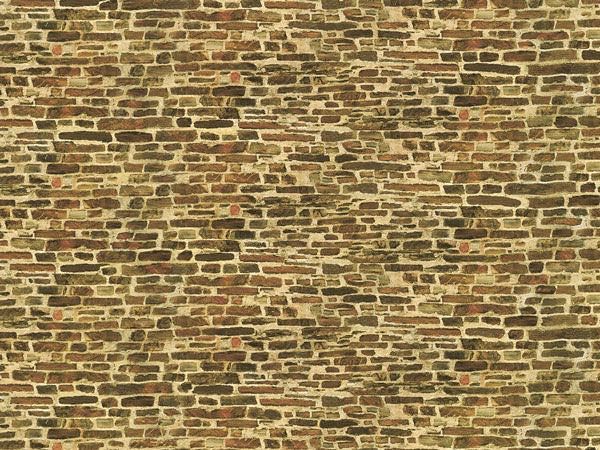 Auhagen 50116 - Dekorpappen Kalksteinmauer klein je 220 x 100 mm H0 1:87