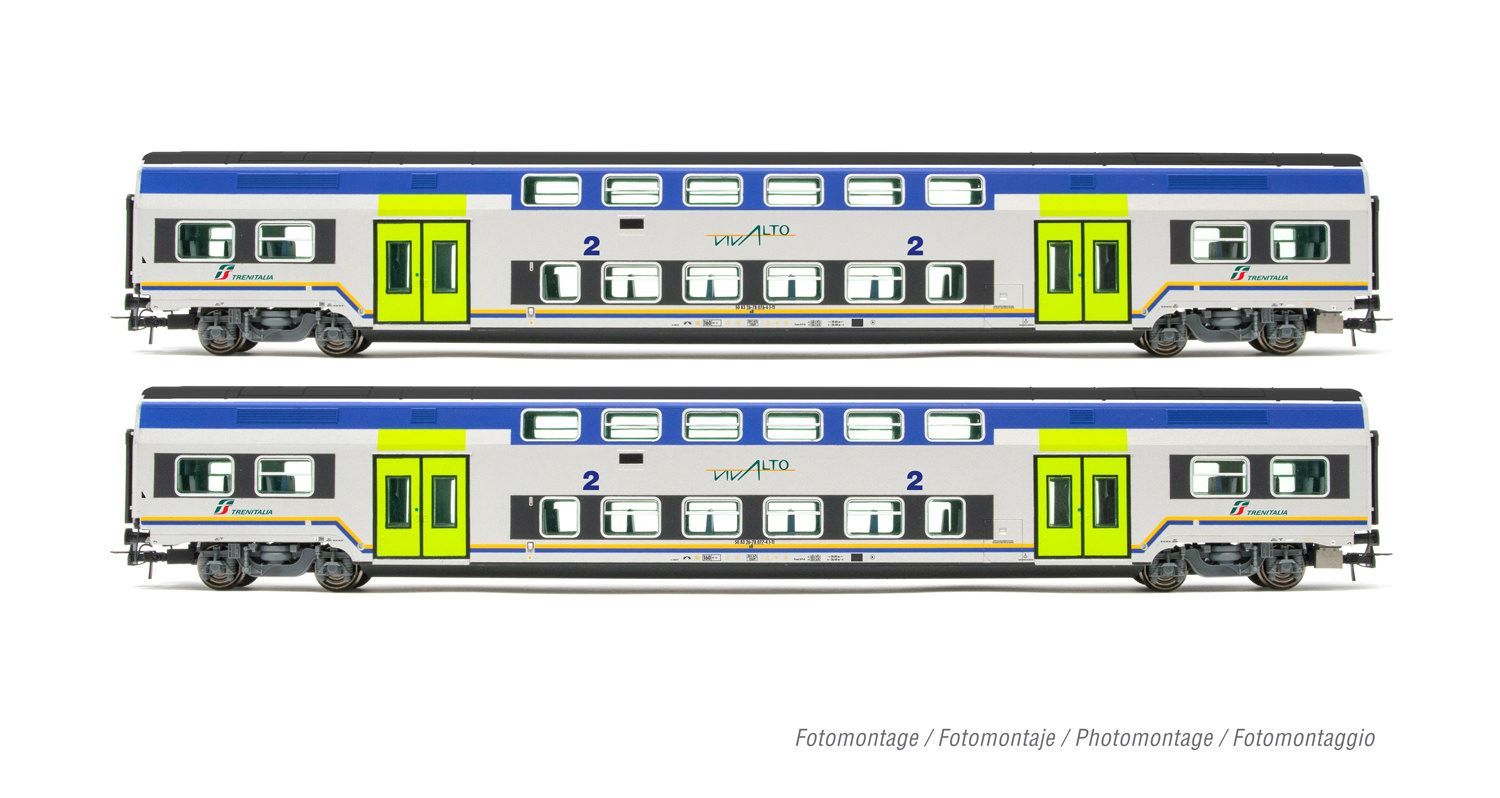 Lima 5057 - Personenwagen Set FS Ep.VI 2.tlg. Vivalto H0/GL