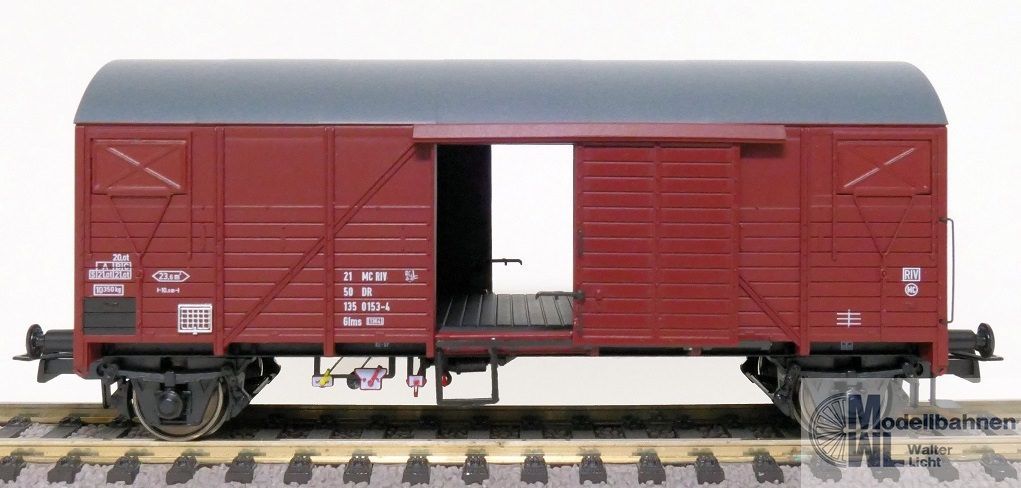 Exact Train 23655 - Güterwagen gedeckt DR Ep.IV Glms H0/GL
