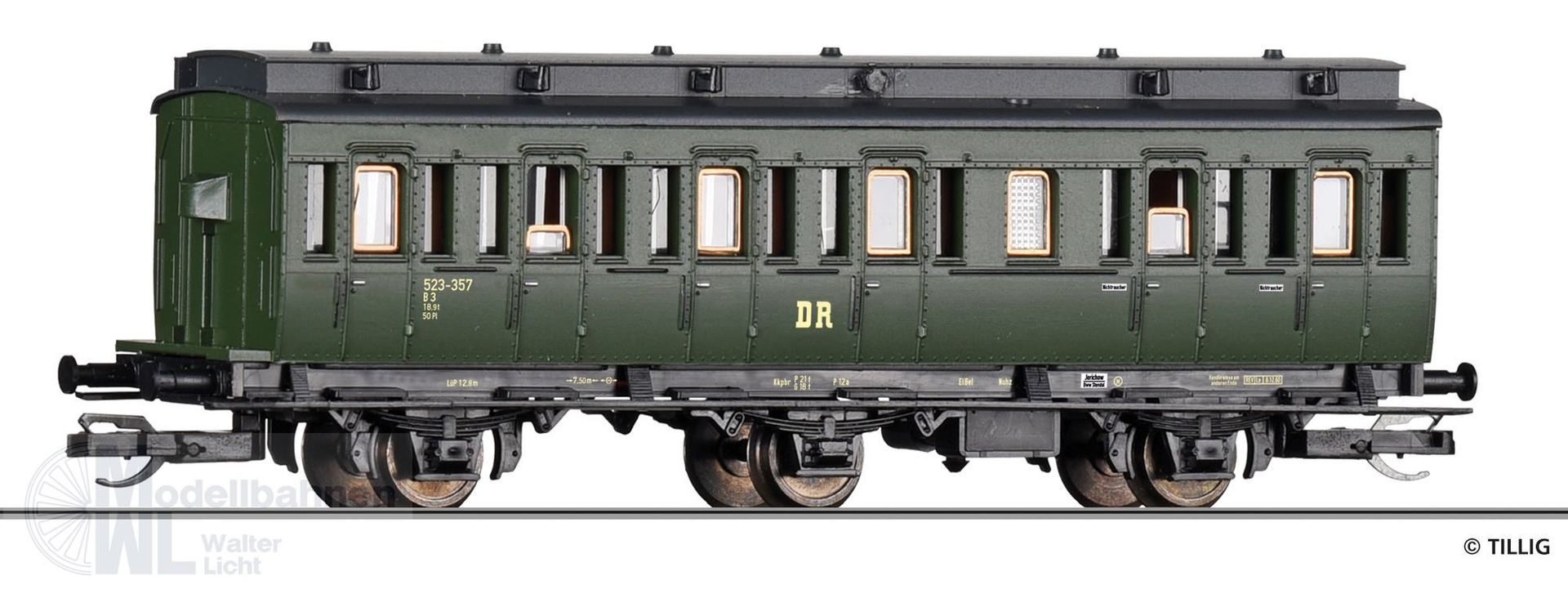 Tillig 13157 - Reisezugwagen DR Ep.III TT 1:120