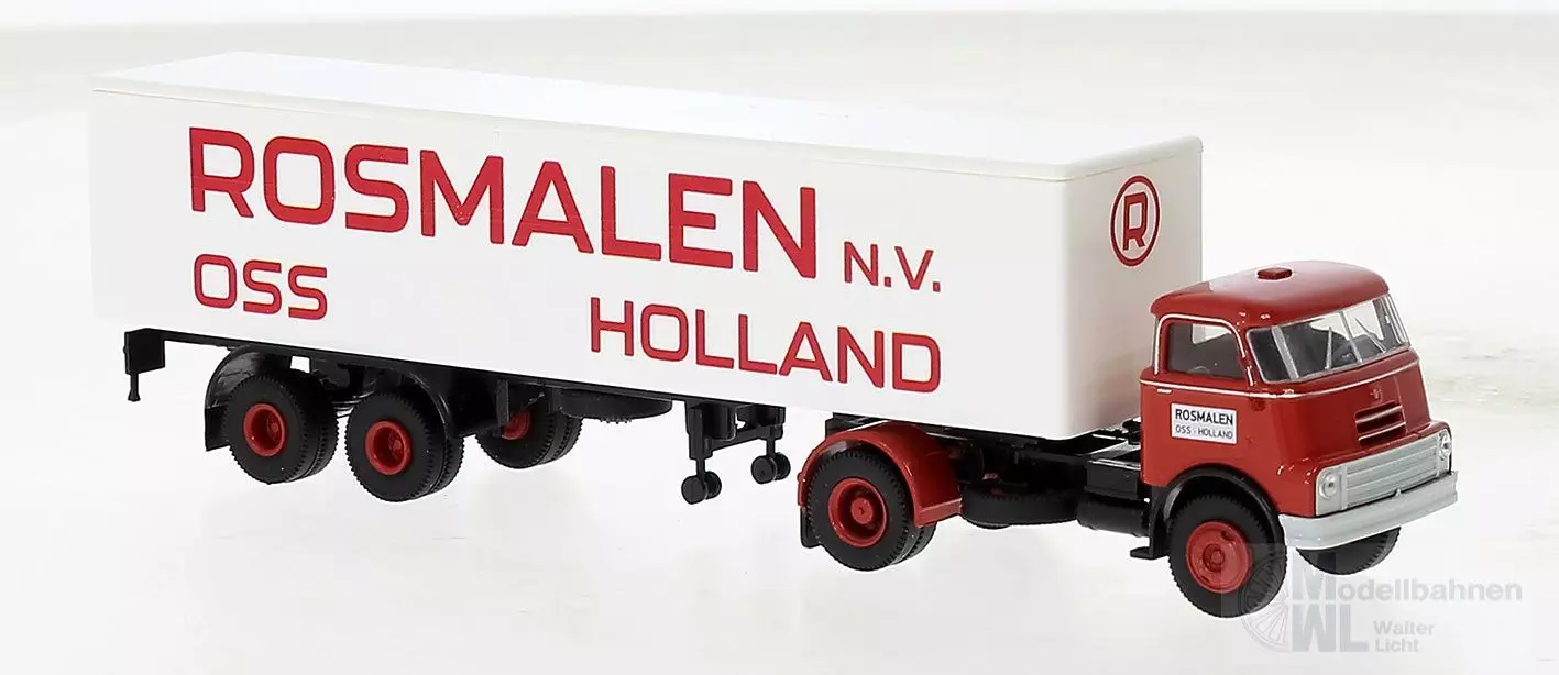 Brekina 85234 - DAF Do 2000 Koffer-Sattelzug Rosmalen NL H0 1:87