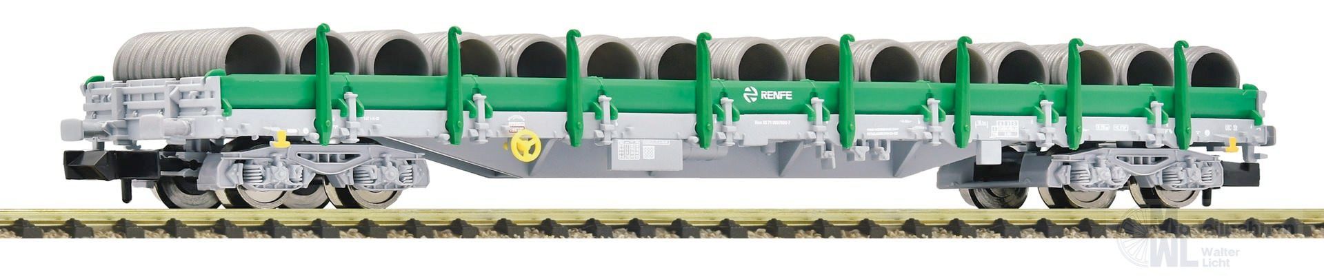 Fleischmann 6660100 - Rungenwagen RENFE Ep.VI bel. Mit Drahtrollen N 1:160