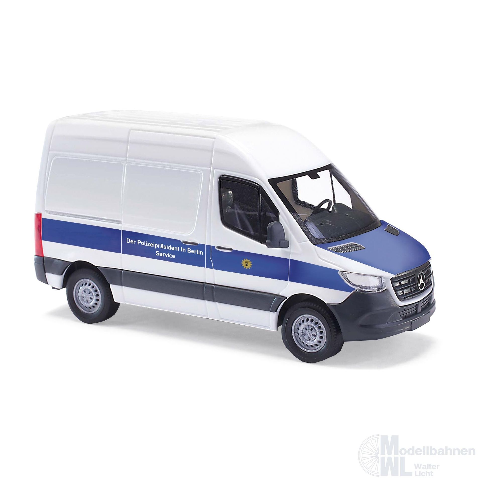 Busch 54006 - Mercedes-Benz Sprinter kurz HD Polizei Berlin Service H0 1:87