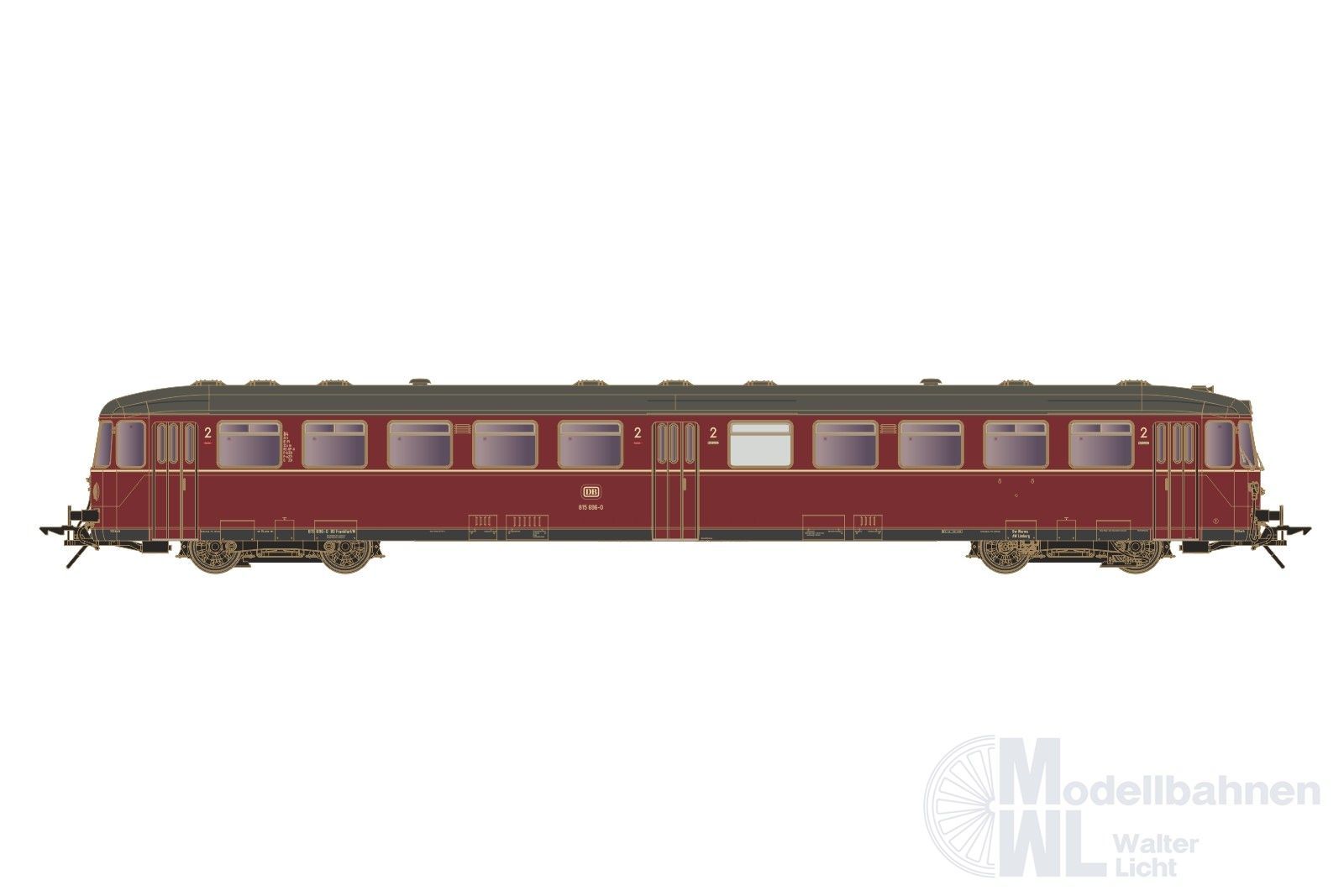 Lenz 40416-02 - Beiwagen BR 815 DB Ep.IV rot Spur 0