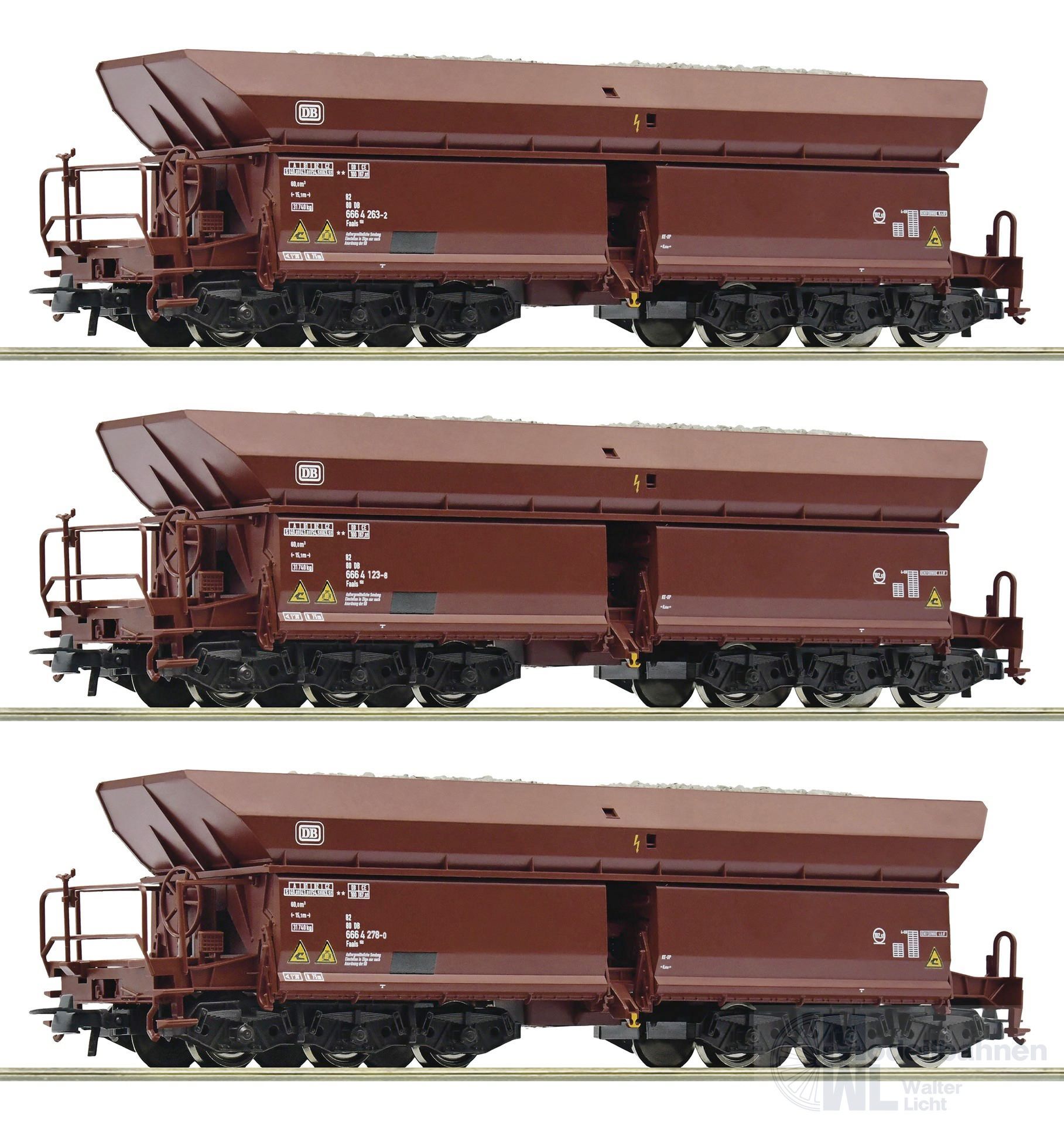 Roco 77030 - Erzwagen Set DB Ep.IV 3.tlg. Set 1 H0/GL