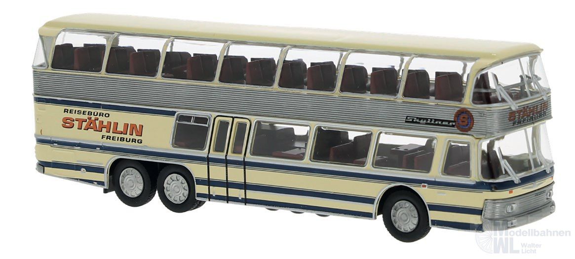 Brekina 58295 - Neoplan NH 22 DD des Reisebüros Stählin aus Freiburg H0 1:87