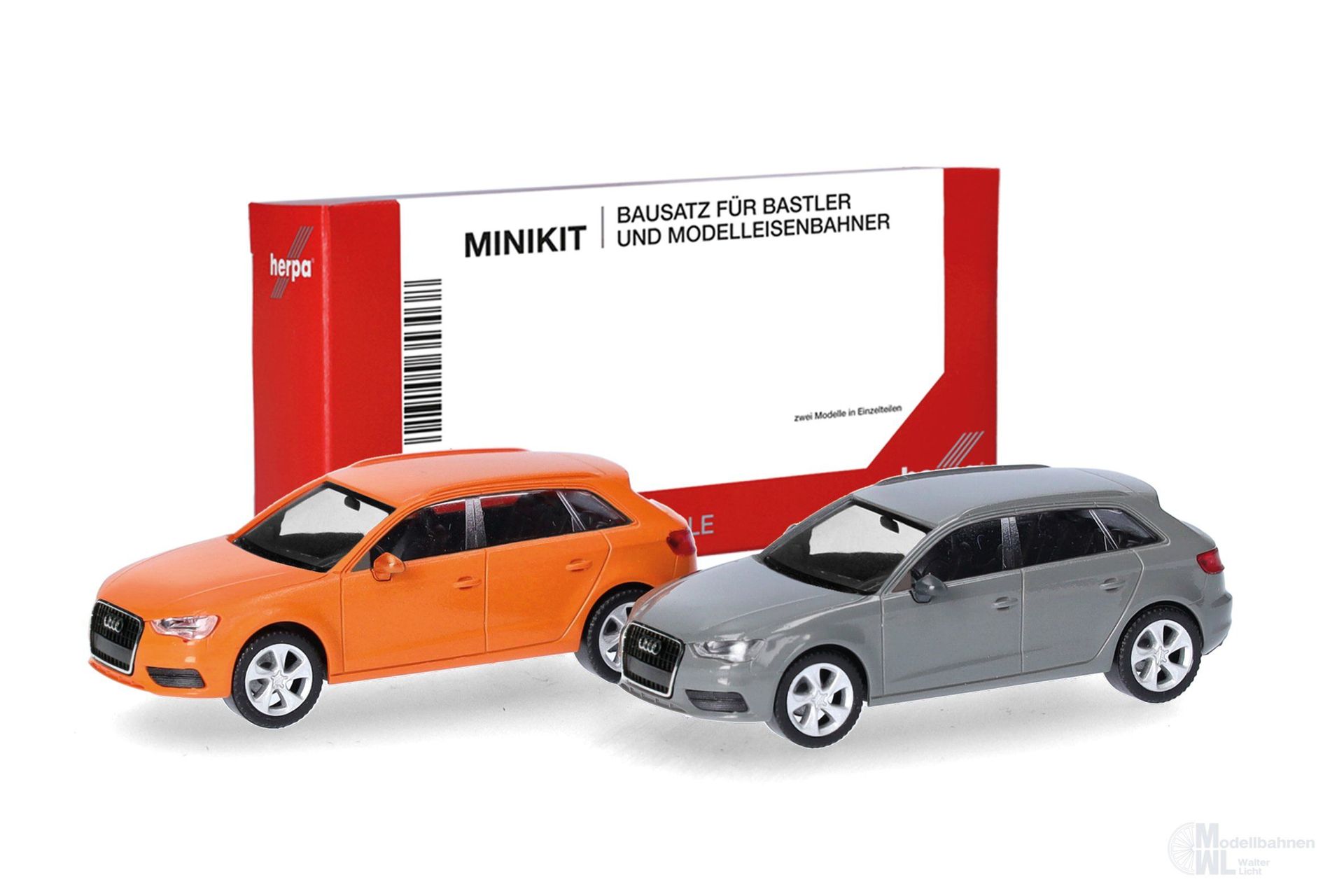 Herpa 014090 - MiKitAudi A3 (2012) 2 Stück H0 1:87