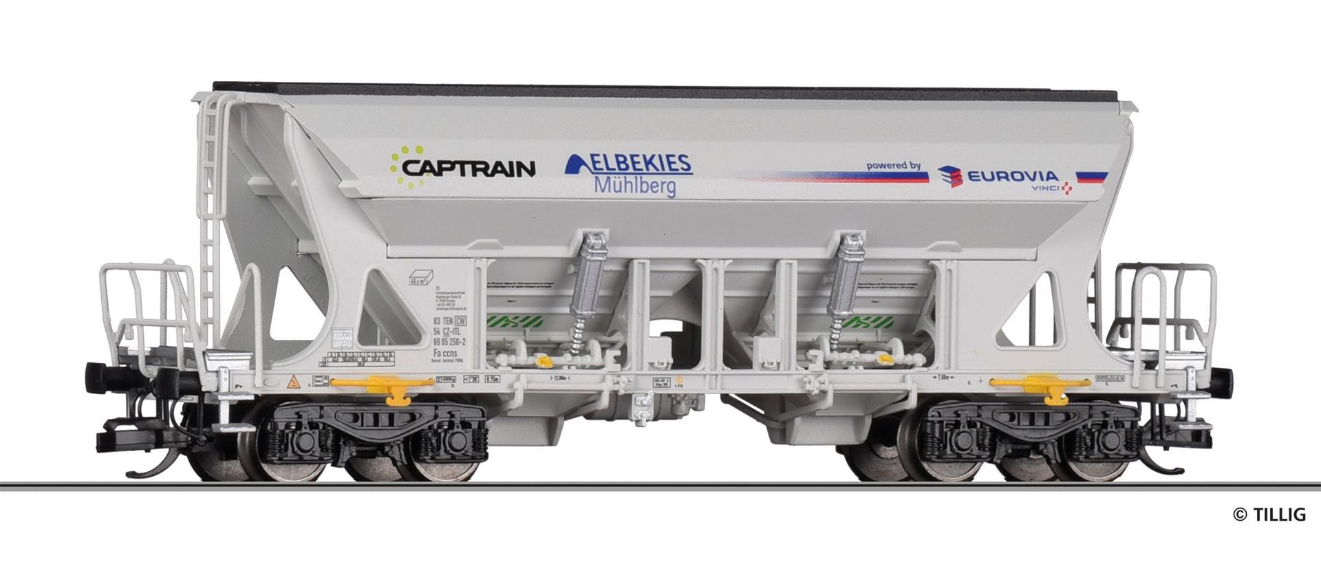 Tillig 15334 - Selbstentladewagen CAPTRAIN Ep.VI TT 1:120