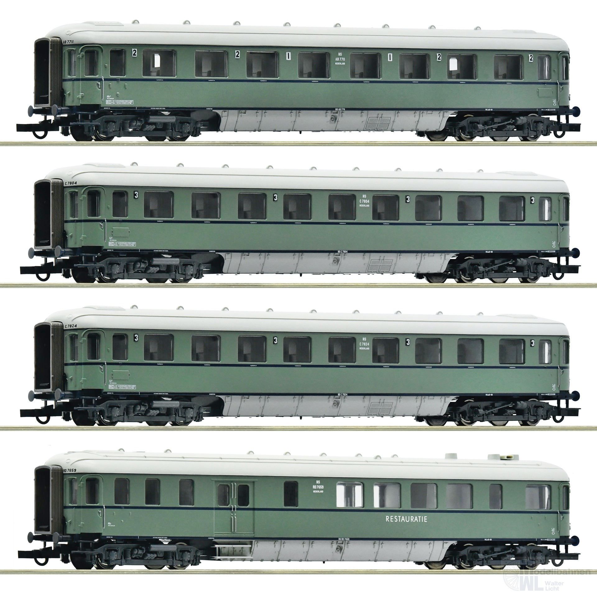Roco 6200049 - Personenwagen Set NS Ep.III Plan D 4.tlg. H0/GL