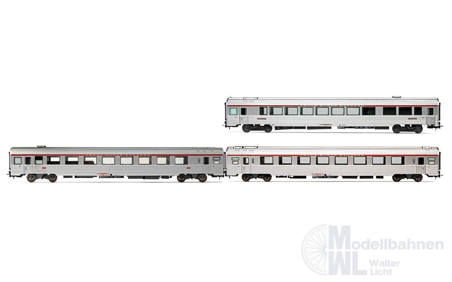 Jouef 4197 - Personenwagen Set SNCF Ep.V 3.tlg. EC Etoile du Nord H0/GL