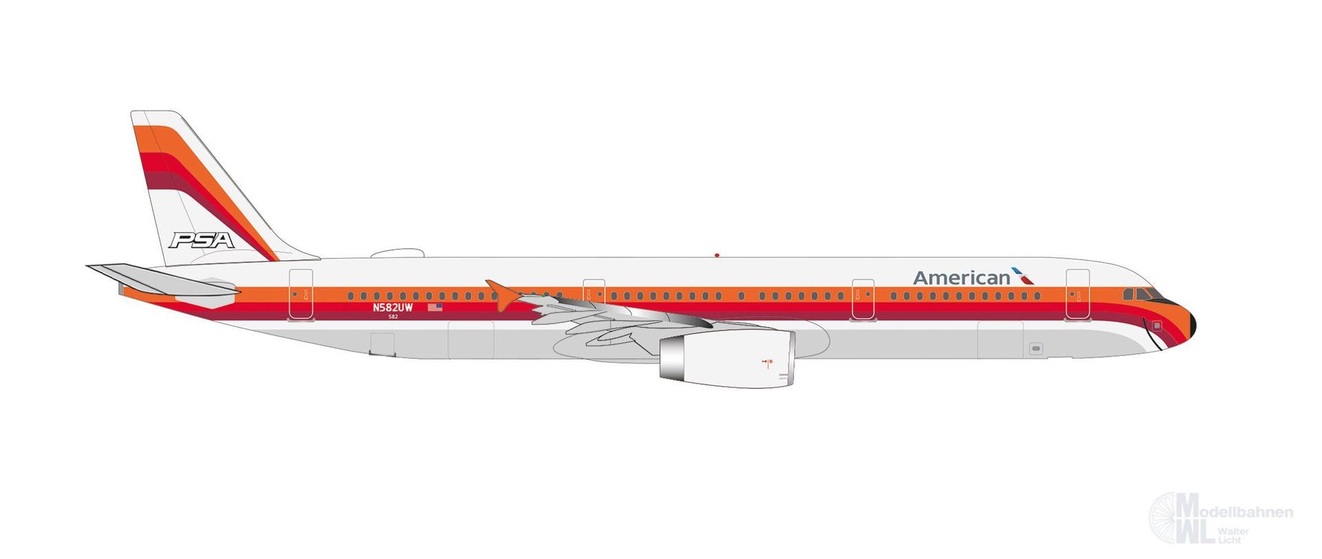 Herpa 538244 - Airbus A321 American Airlines - PSA 1:200