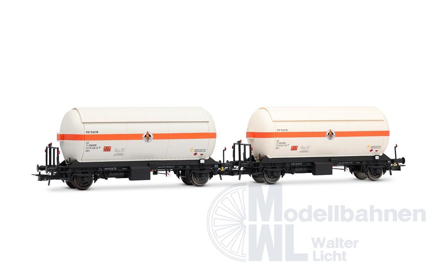 Electrotren 6072 - Gaskesselwagen Set RENFE Ep.IV 2.tlg. H0/GL