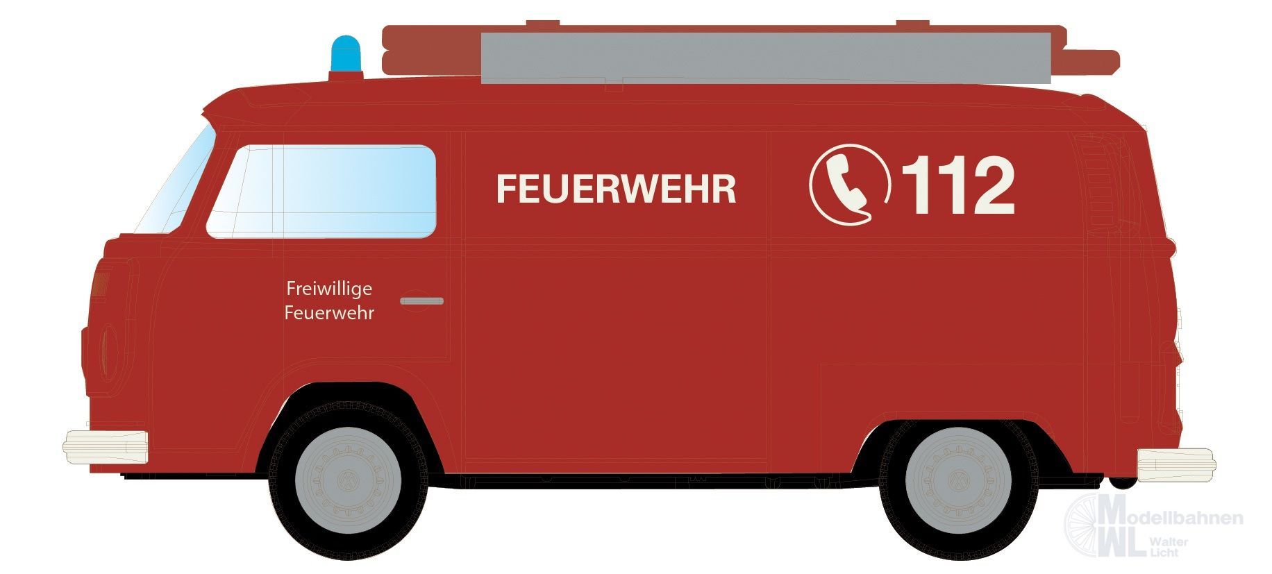 Lemke Minis 3967 - VW T2 Transporter Feuerwehr N 1:160