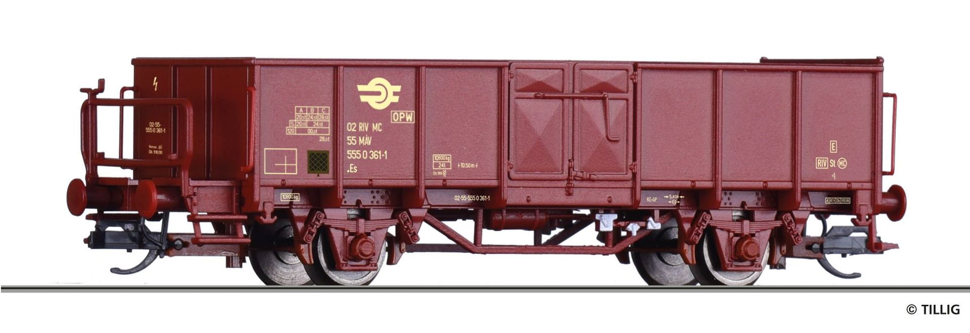 Tillig 14089 - Güterwagen offen MAV Ep.IV Es TT 1:120