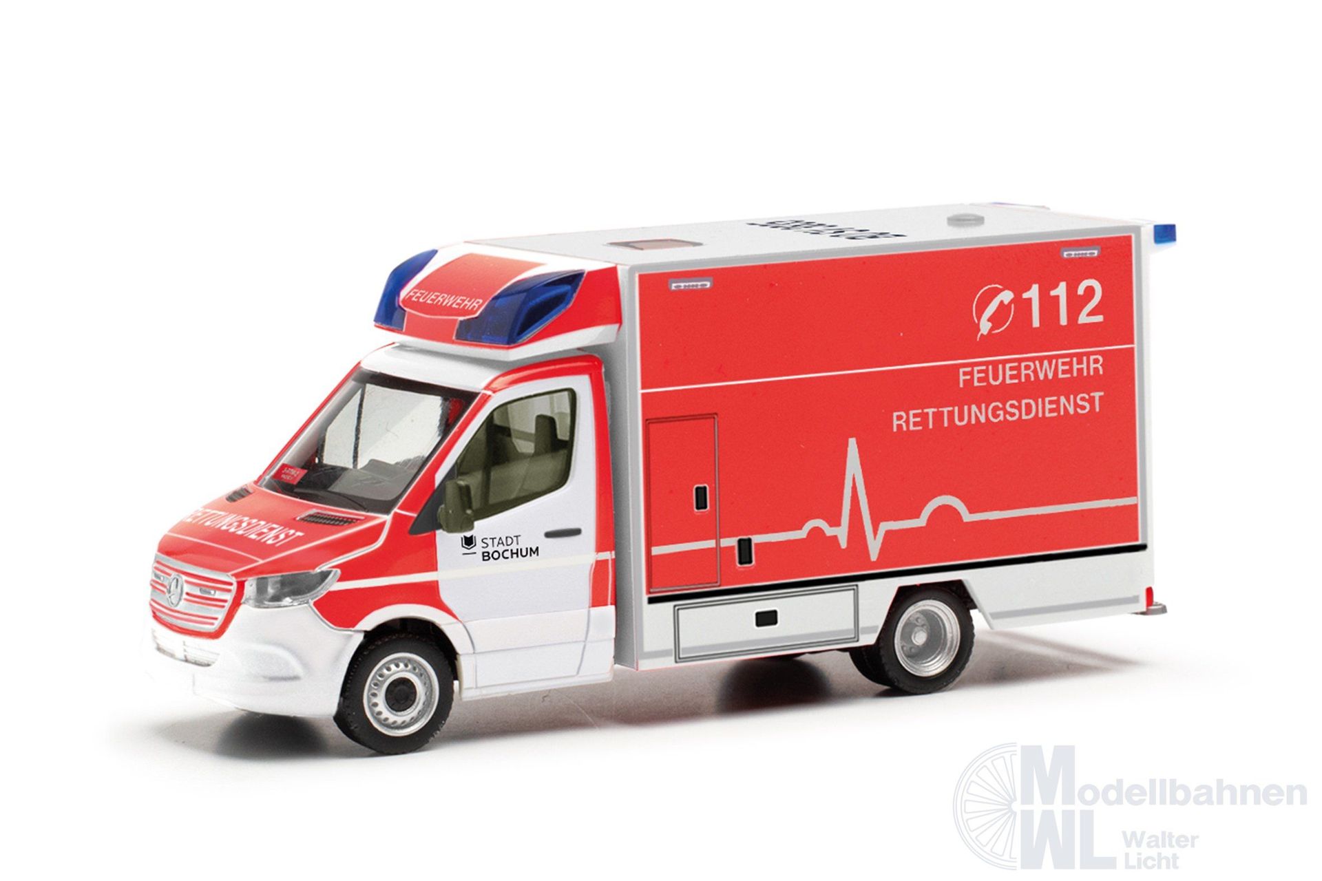 Herpa 097116 - Mercedess-Benz Sprinter 18 RTW FW Bochum H0 1:87