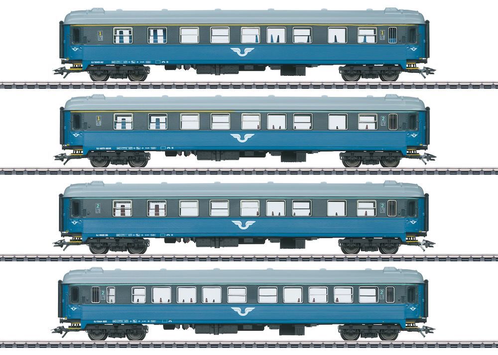 Märklin 43787 - Personenwagen Set SJ Ep.V 4.tlg. H0/WS