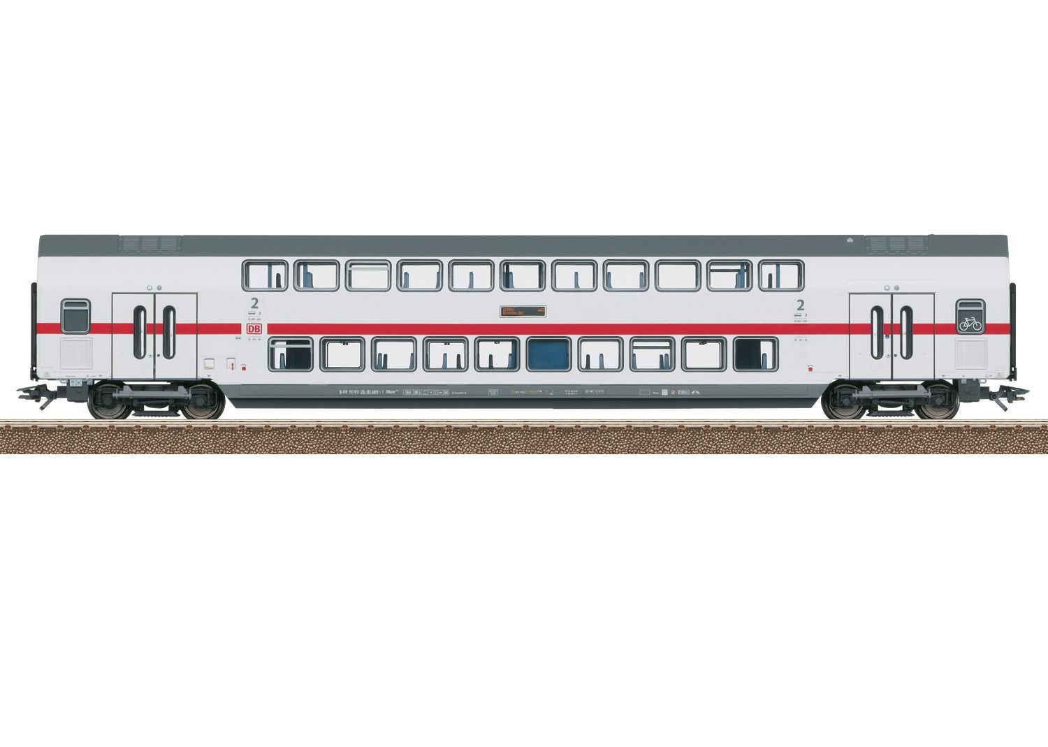 Trix 23256 - IC2 Doppelstockwagen DB Ep.VI 2.Kl. DBpza 682.2 H0/GL