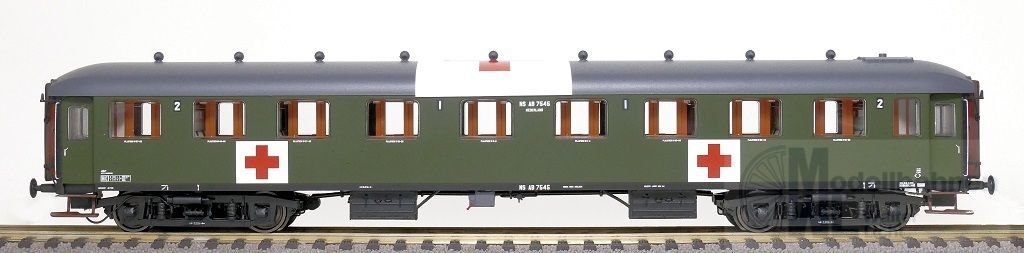 Exact Train 10047 - Personenwagen NS Ep.II AB7536 Rotes Kreuz H0/GL