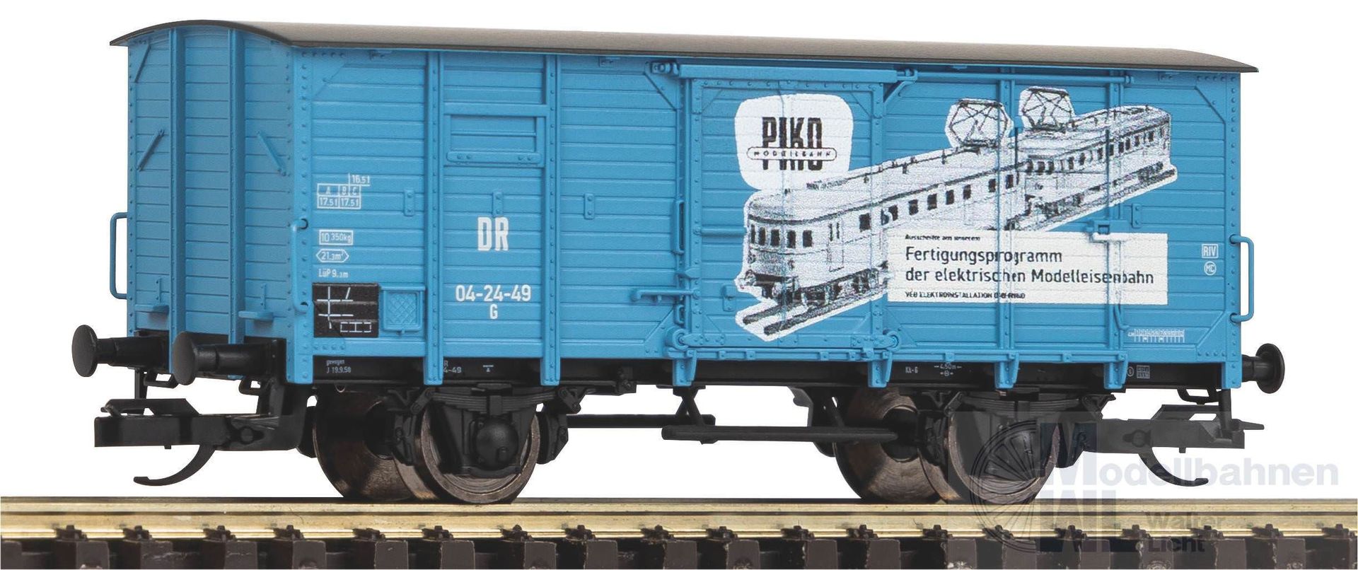 Piko 47777 - Güterwagen gedeckt DR Ep.III G02 VEB Piko TT 1:120