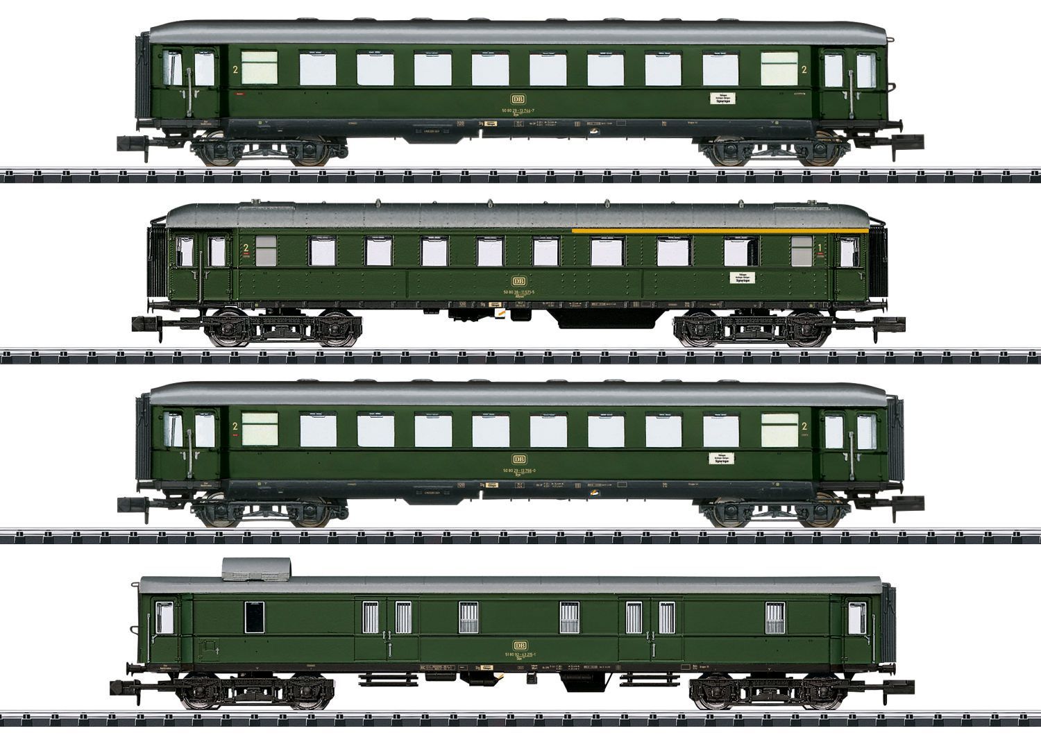 Trix 18709 - MHI Personenwagen-Set Nahverkehr DB Ep.IV 4.tlg. N 1:160