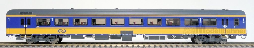 Exact Train 11015 - Personenwagen NS Ep.VI ICRm Apmz10 gelb/blau H0/GL