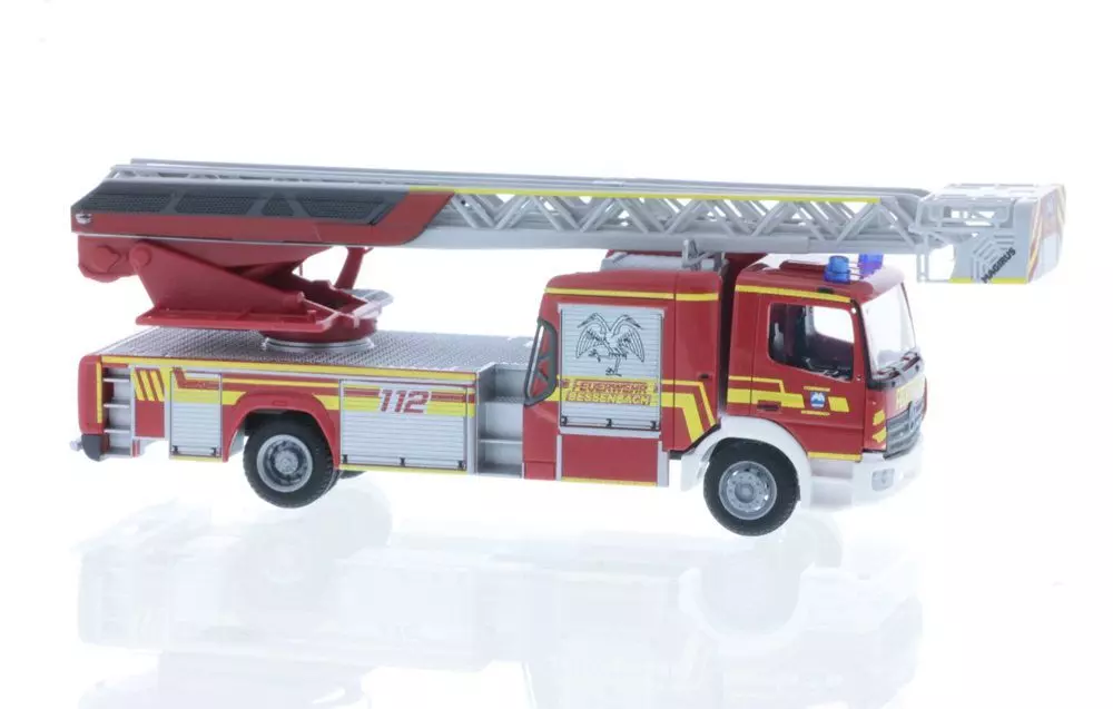 Rietze 71666 - Magirus DLK Atego ´19 FW Bessenbach H0 1:87