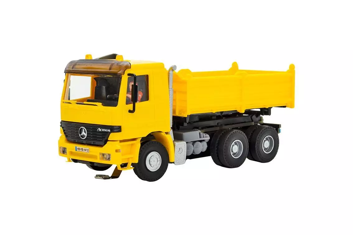 Viessmann 8015 - CarMotion Mercedes-Benz Actros Muldenkipper gelb H0 1:87