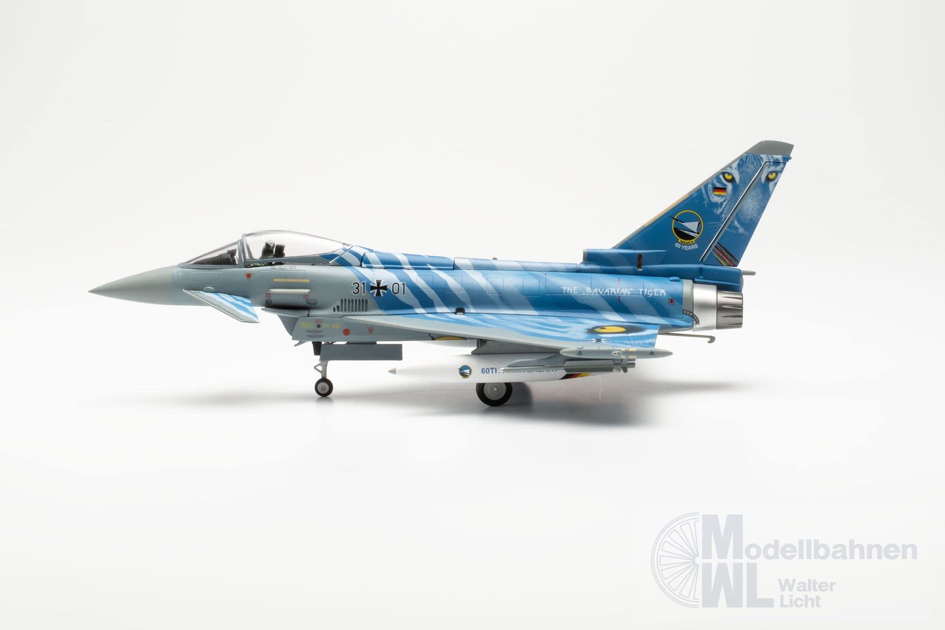 Herpa 580786 - Eurofighter Bavarian Tigers 60 1:72