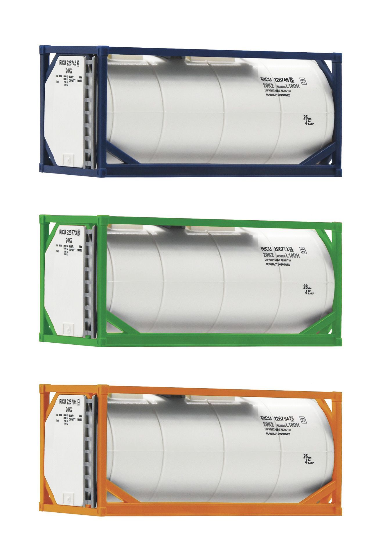 Fleischmann 910120 - Tankcontainer Set 3.tlg. N 1:160