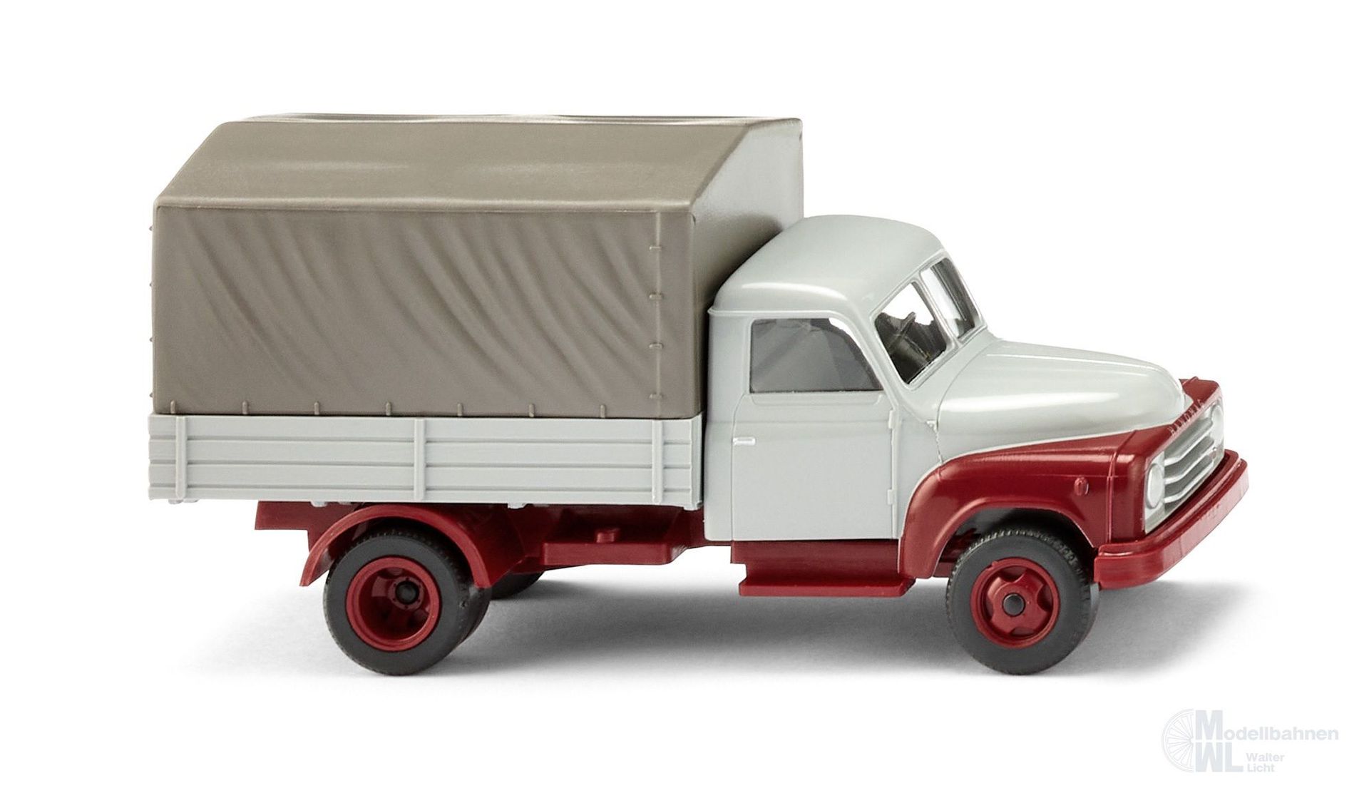 Wiking 034504 - Pritschen-Lkw Hanomag L 28 mit Plane H0 1:87