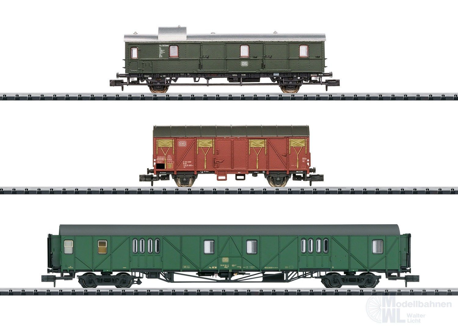 Trix 18296 - MHI Personenwagen Set DB Ep.IV 3.tlg. N 1:160