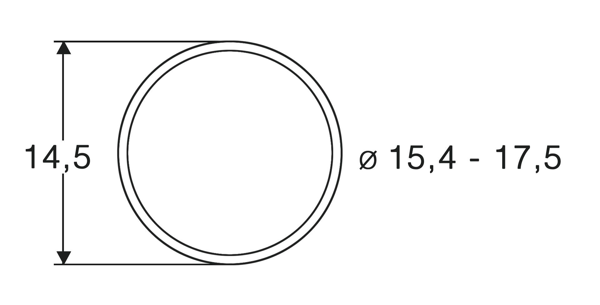 Roco 40076 - Haftreifen 15,4mm-17,5mm 10 Stück