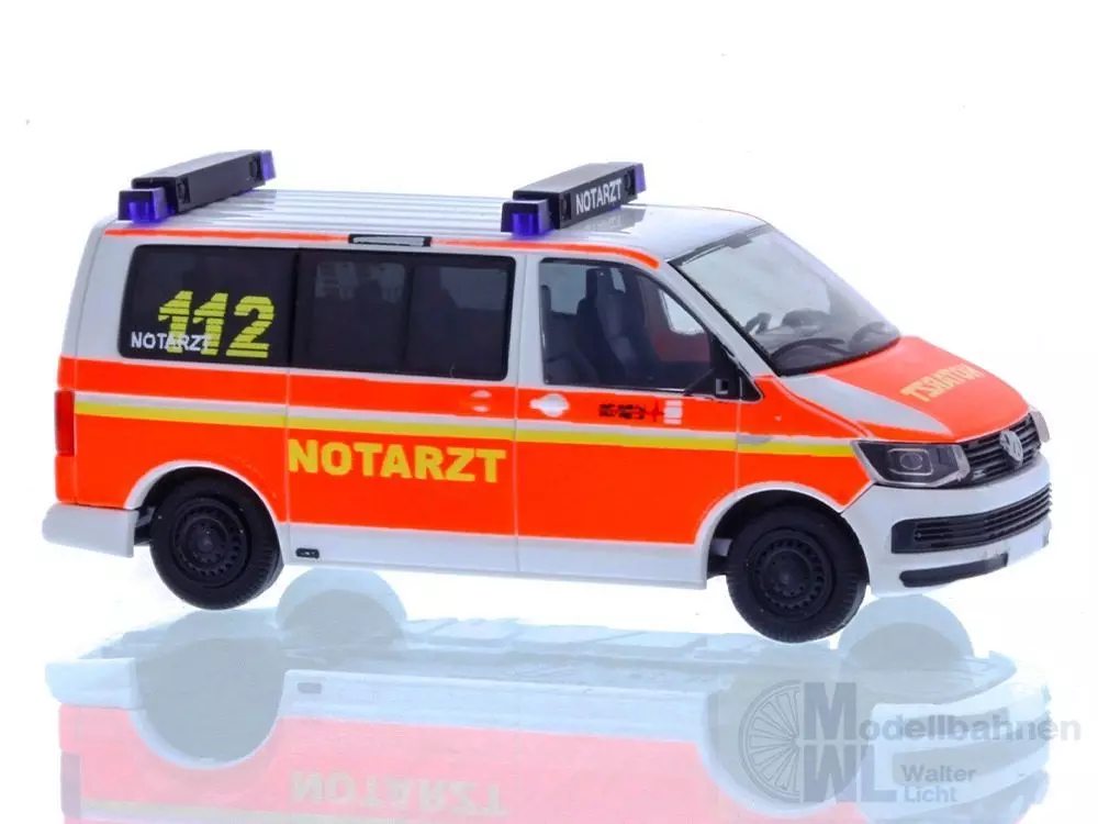 Rietze 53839 - Volkswagen T6 Notarzt Krefeld H0 1:87