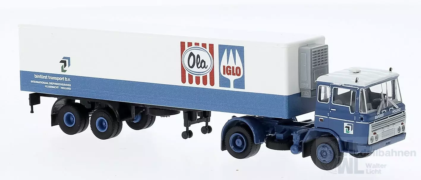 Brekina 85290 - DAF FT 2600 Kofferzug Binfürst/Iglo H0 1:87