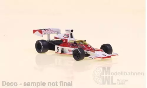 Brekina 22952 - McLaren M23 5 von Emerson Fittipaldi Weltmeisterauto 1974 H0 1:87