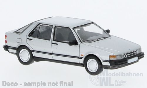 PCX-Models 870190 - Saab 9000 CC silber 1985  H0 1:87