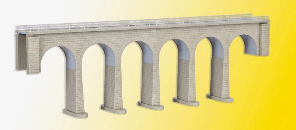 Kibri 37663 - Ravenna-Viadukt mit Eisbrecherfundamenten eingleisig N 1:160