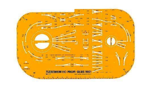 Fleischmann 9921 - Gleisplanschablone H0 Profi-Gleis