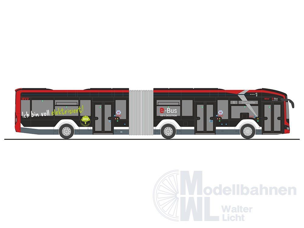 Rietze 76515 - MAN Lion´s City 18 E Würzburger Straßenbahn H0 1:87