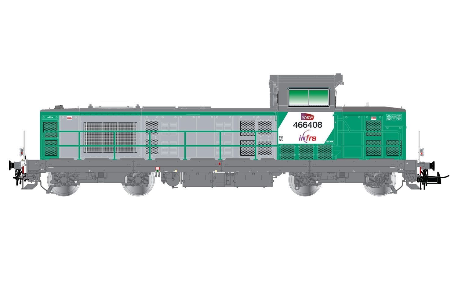 Jouef 2442S - Diesellok BB 666407 SNCF Inra Ep.VI FRET H0/GL Sound