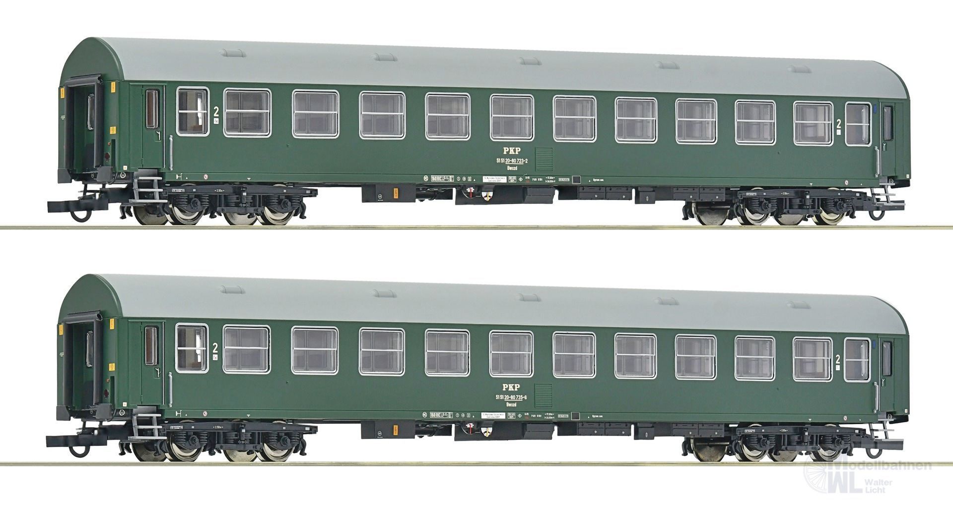 Roco 6200102 - Personenwagen Set PKP Ep.IV 2.tlg. H0/GL