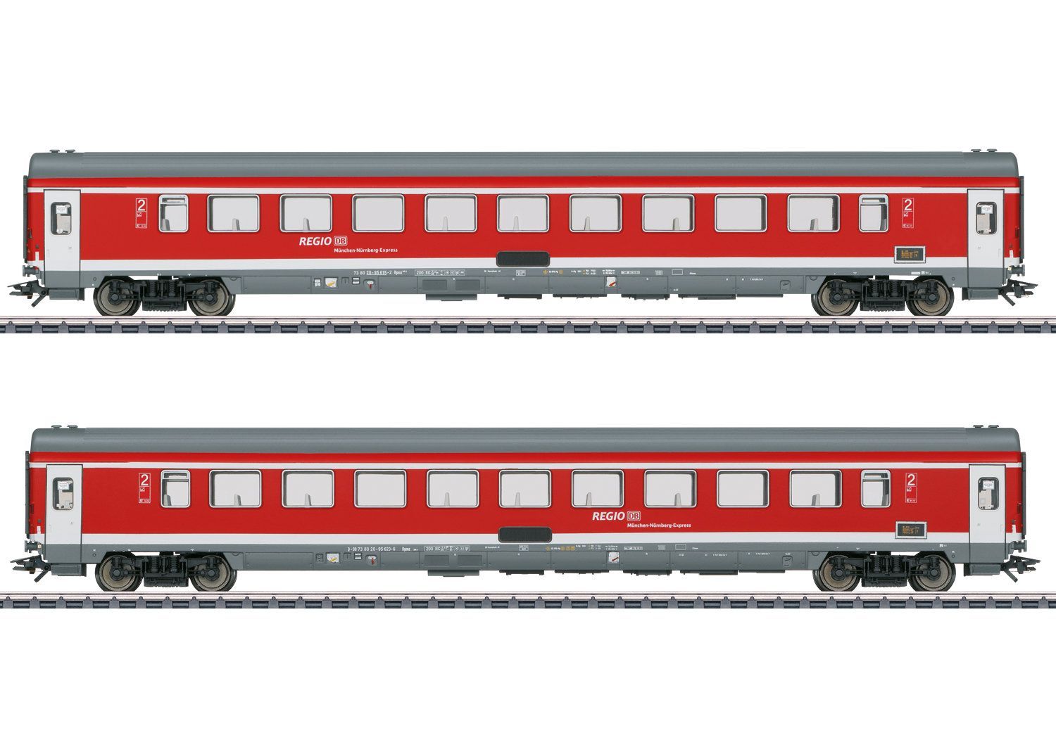 Märklin 42989 - Personenwagen Set DB Ep.VI München-Nürnberg Express 2.tlg. H0/WS