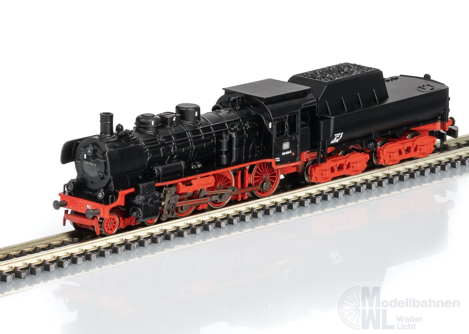 Märklin 88909 - Dampflok BR 038 DB Ep.IV Wannenetender Z 1:220