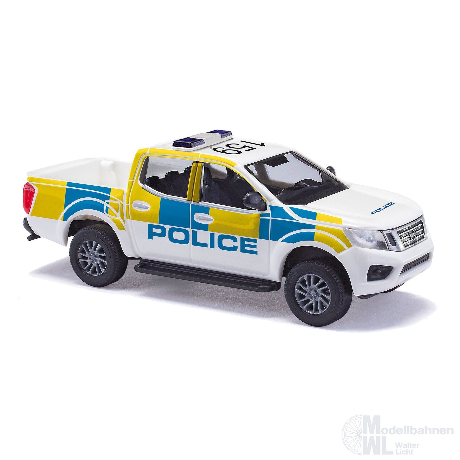 Busch 53728 - Nissan Navara Police Polizei England H0 1:87