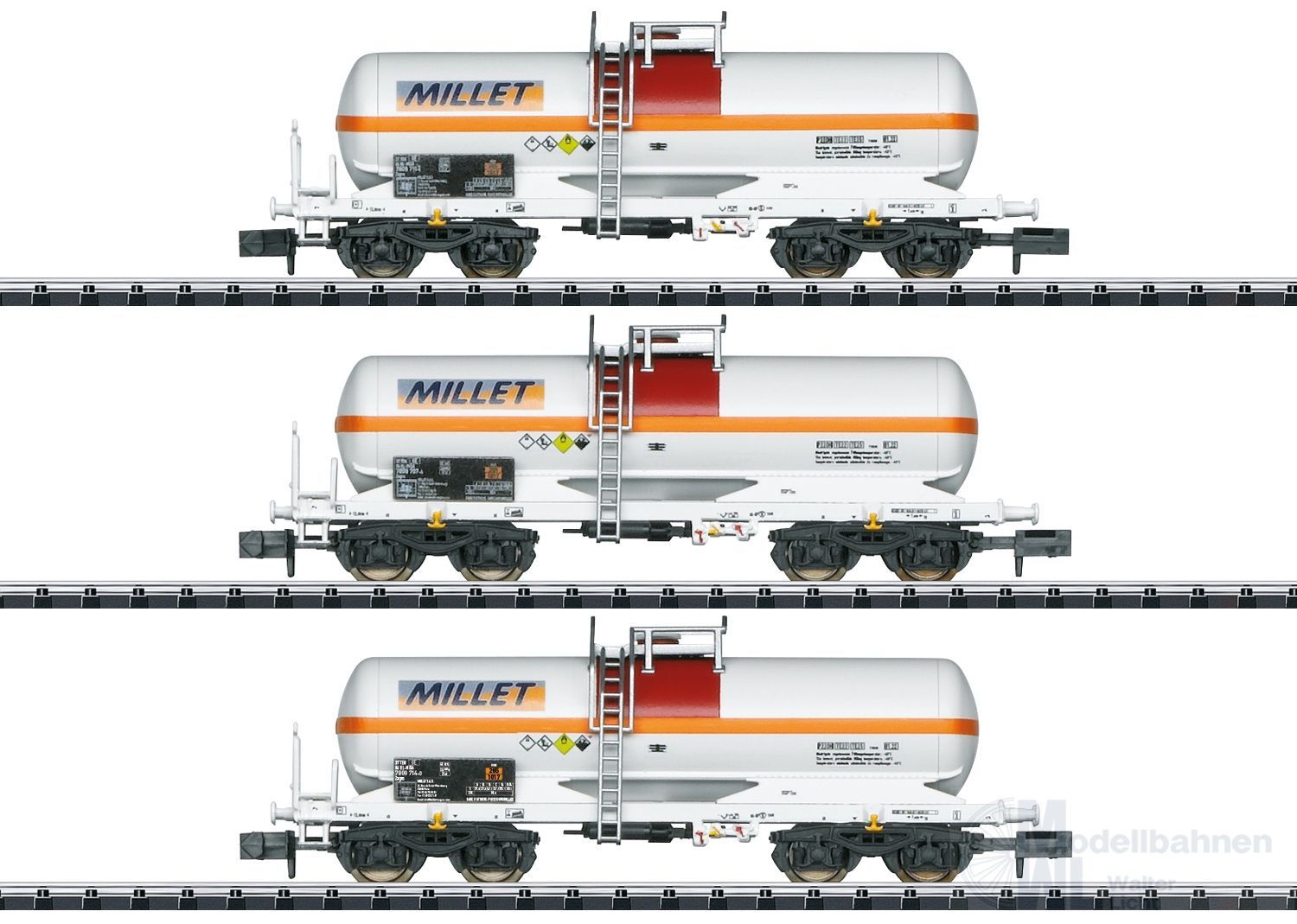 Trix 18266 - Kesselwagen Set NS Ep.VI 3.tlg. Millet N 1:160