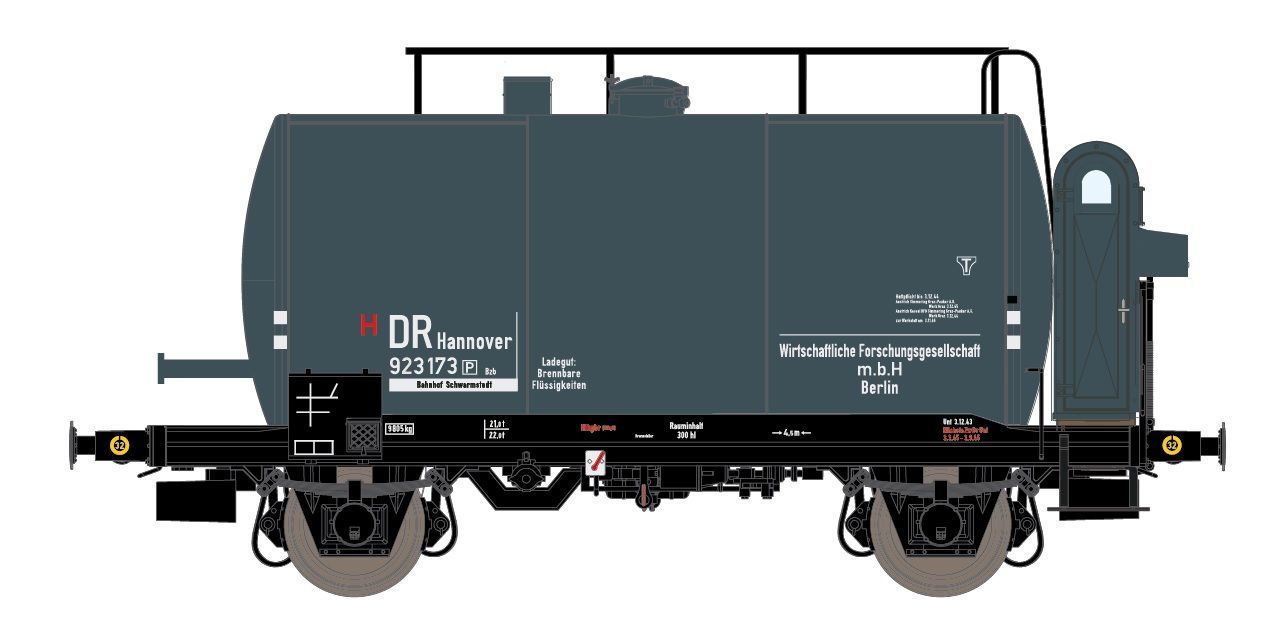 Exact Train 20617 - Kesselwagen DRG Ep.II WIFO H0/GL